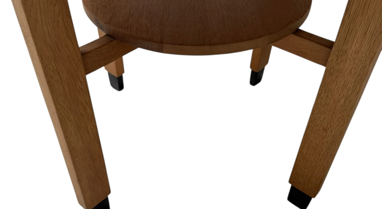 Art Deco Amsterdamse School Round Side Table, 1920s